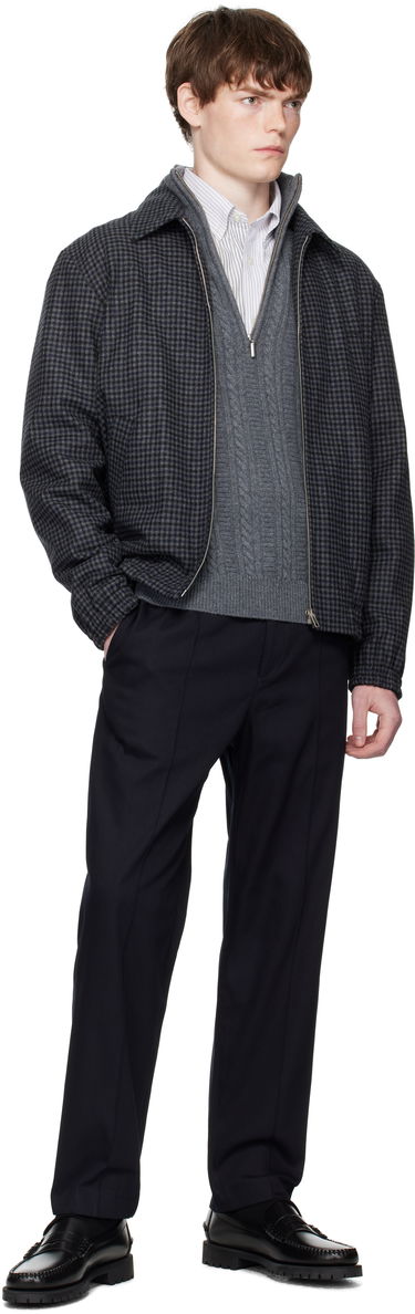 Takki A.P.C. A.P.C. Gilbert Houndstooth Jacket Tummansininen | WOARZ-M32018, 3