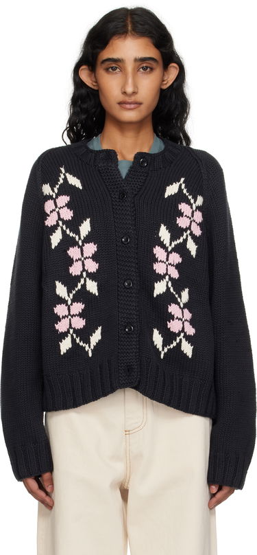 Villapaita YMC YMC Atomic Knit Cardigan Musta | Q8YME, 0
