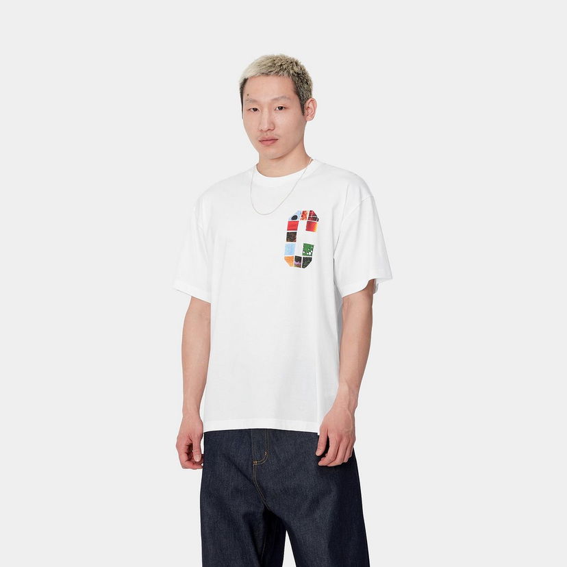T-paita Carhartt WIP Short Sleeve Graphic Logo T-Shirt Valkoinen | I033673_5