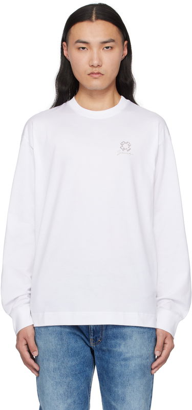 T-paita Givenchy Crystals 4G T-Shirt Valkoinen | BM71MH3YPP100, 0