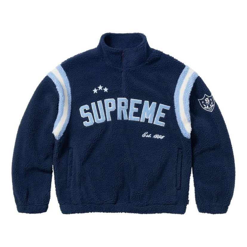Villapaita Supreme ARC Half Zip Fleece Pullover Sininen | SUP-FW23-016