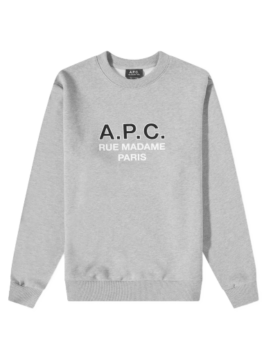 Huppari A.P.C. Madame Logo Crew Sweat Harmaa | COEZD-H27758-PLA