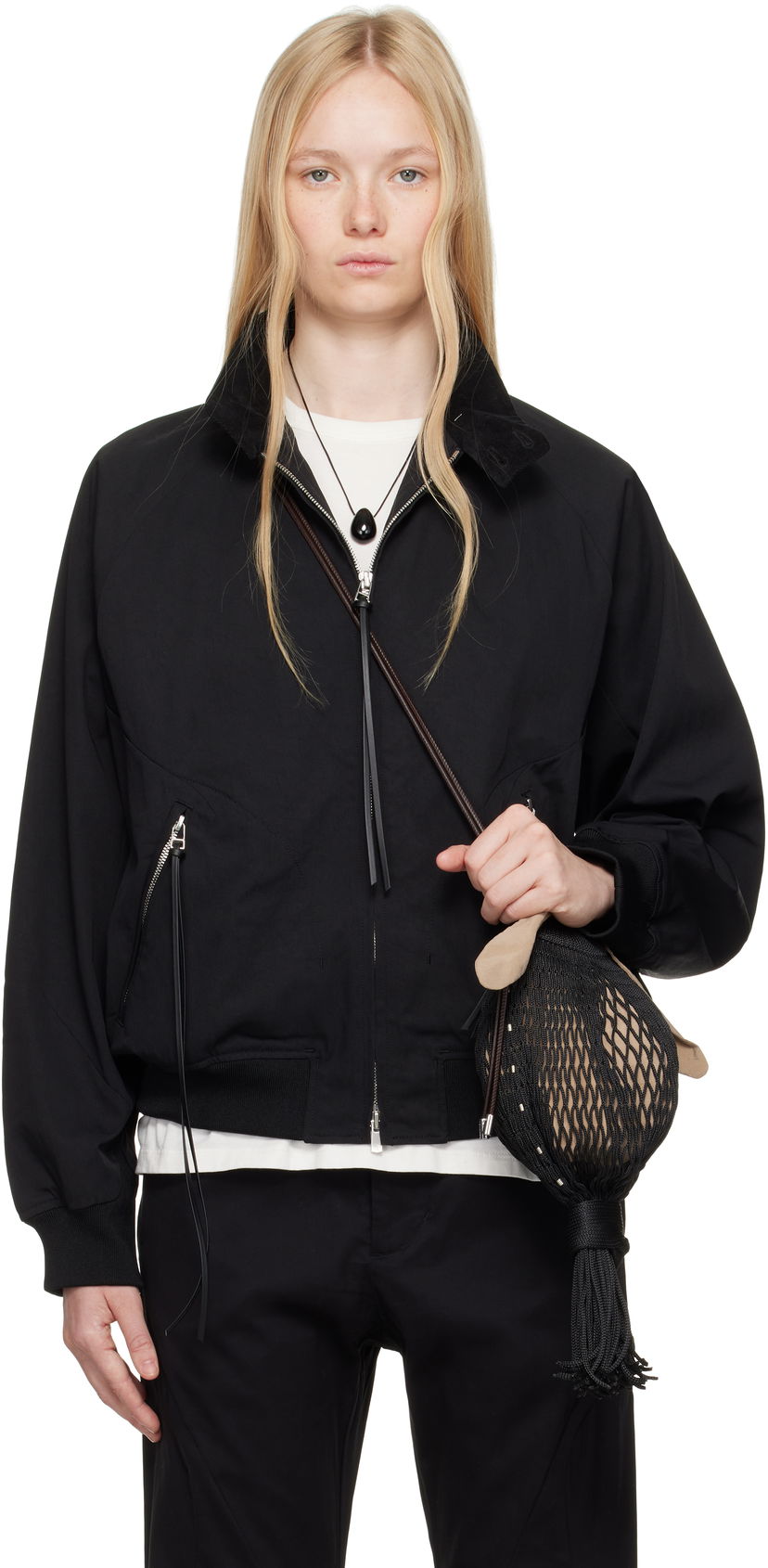Bomber-takki Post Archive Faction (PAF) PAF 8.0 Center Bomber Jacket Musta | 8.0 OBC-B