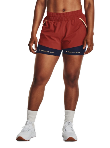 Shortsit Under Armour Project Rock Flex Shorts Burgundia | 1380188-635