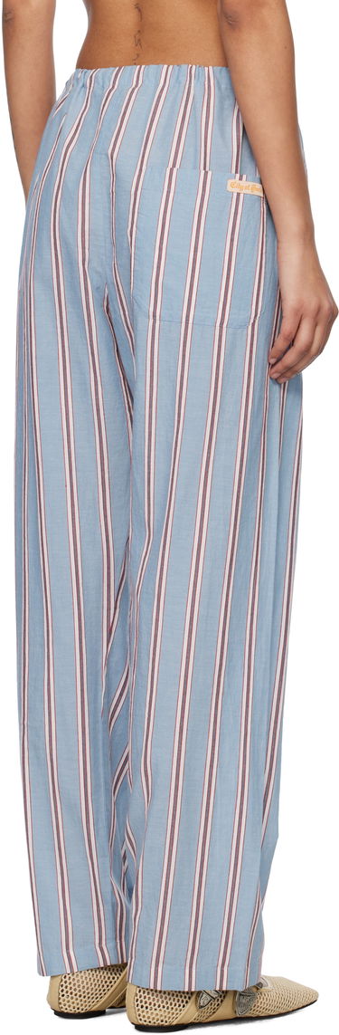 Housut Bode Bode Regatta Stripe Pyjama Pants Sininen | MRS25BT067, 2