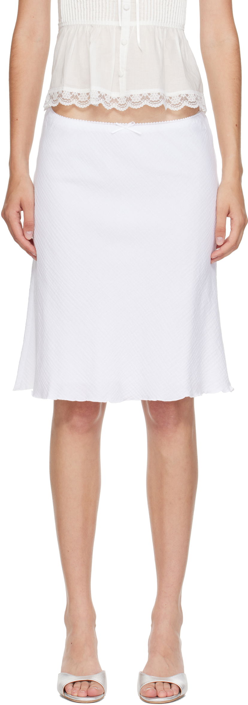 Hame GUIZIO Guizio Paloma Midi Skirt Valkoinen | P25338W157
