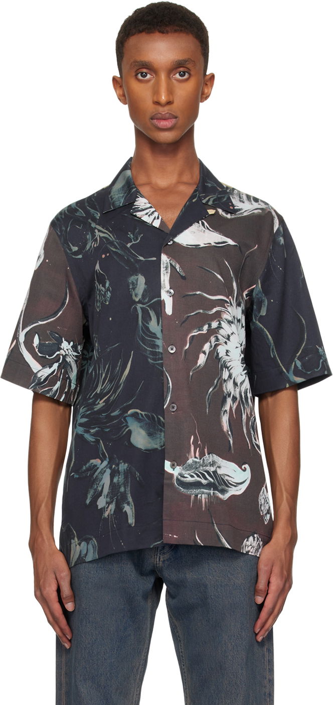 Paita Paul Smith Paul Smith Mixed Panel Thistleberry Print Shirt Monivärinen | M1R-905UM-N02517-47