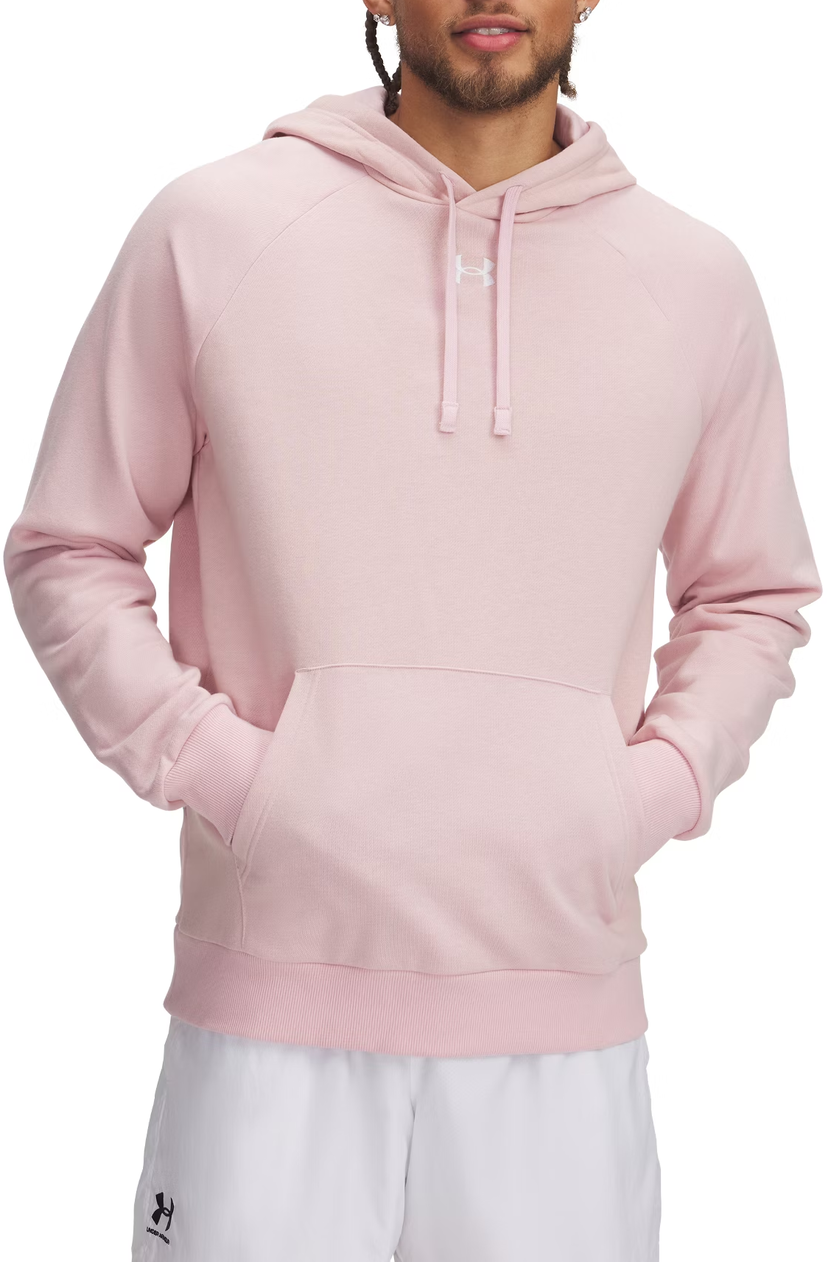 Huppari Under Armour Under Armour UA Rival Fleece Hoodie Vaaleanpunainen | 1379757-647