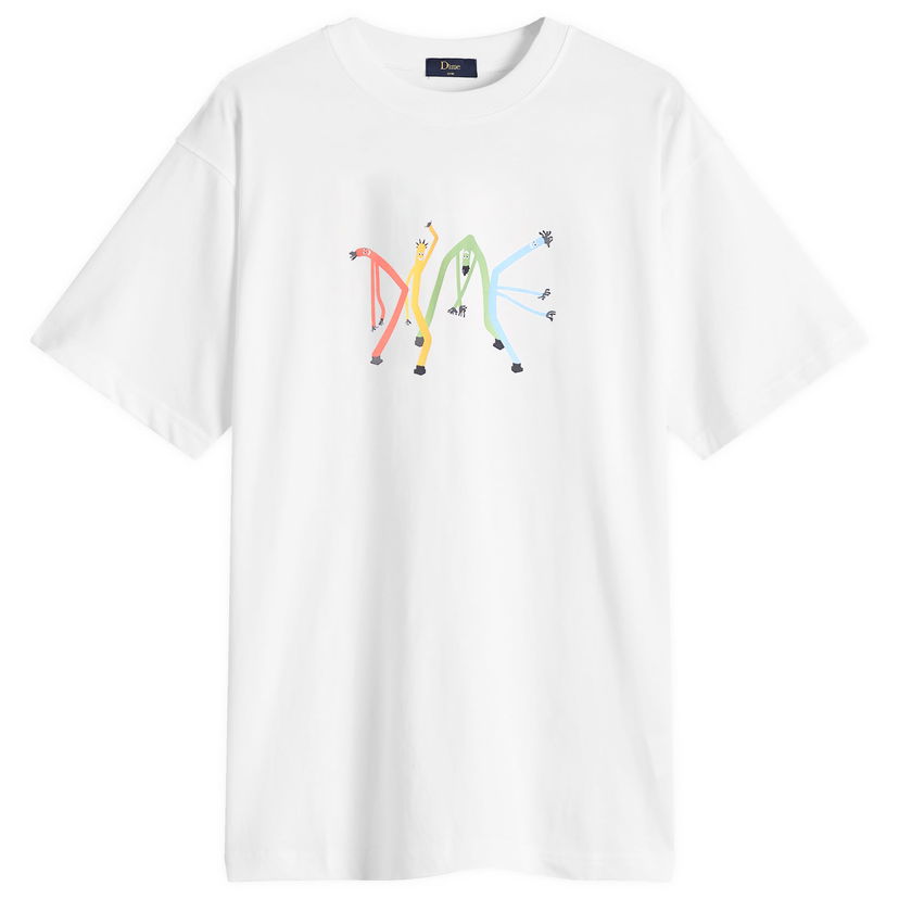 T-paita Dime Tubeman Graphic T-Shirt in White, Size Large Valkoinen | DIMEHO2456WHT