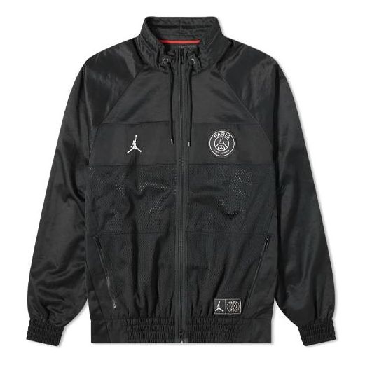 Tuulitakki Jordan Saint-Germain Aviator Jacket Musta | BQ8370-010