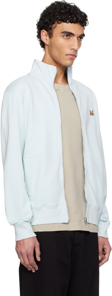 Huppari MAISON KITSUNÉ Maison Kitsuné Fox Head Patch Full-Zip Sweatshirt Sininen | OM02134KM0001, 1