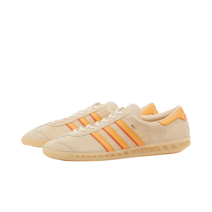 Tennarit ja kengät adidas Originals Hamburg 24 Sneakers in Crystal Sand/Hazy Orange/Collegiate Orange Oranssi | IG2109