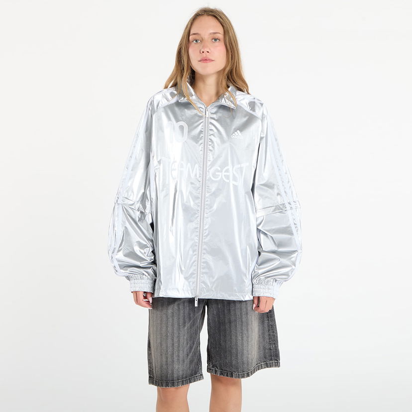 Takki adidas Originals Teamgeist Oversized Track Top Metallinen | KE9784