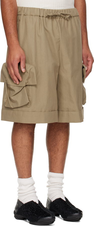 Shortsit Simone Rocha Simone Rocha Multi Pocket Drawstring Cargo Shorts Beige | 4172 1267, 1