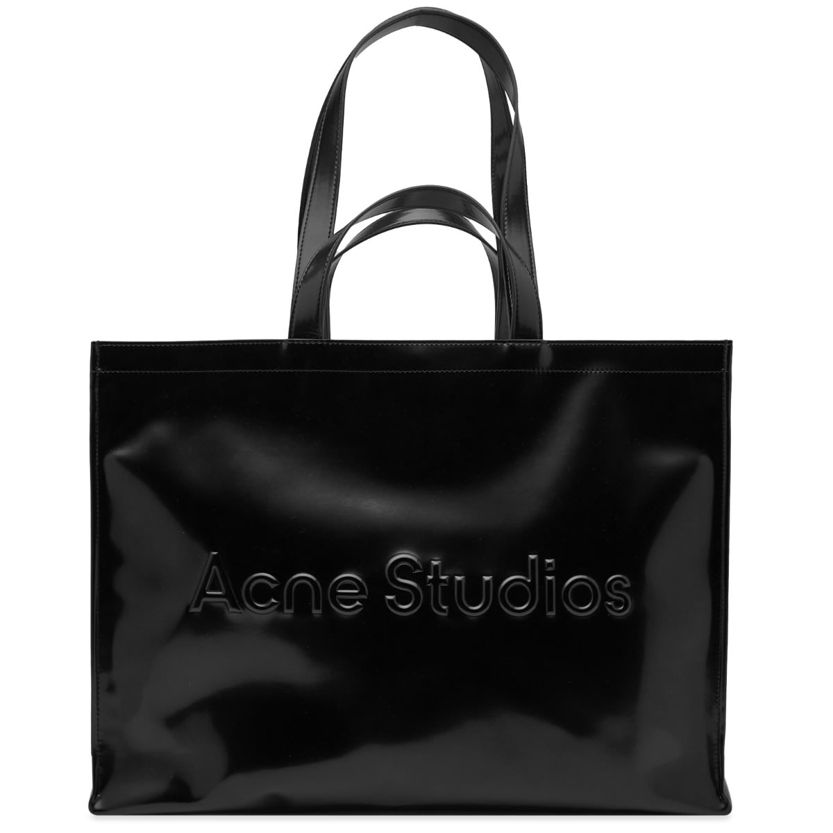 Kangaskassi Acne Studios EW Logo Shopper Bag Musta | C10163-900, 0