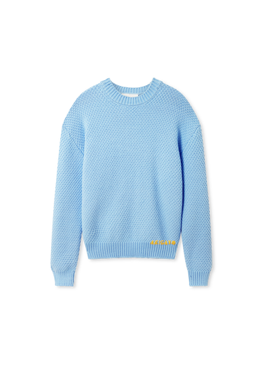 Villapaita AXEL ARIGATO Block Knit Crew Neck Sweater Sininen | A3331002, 1