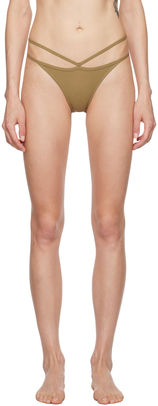 Pikkuhousut Baserange Cross Strap Briefs Ruskea | UNNI-RB-AU24