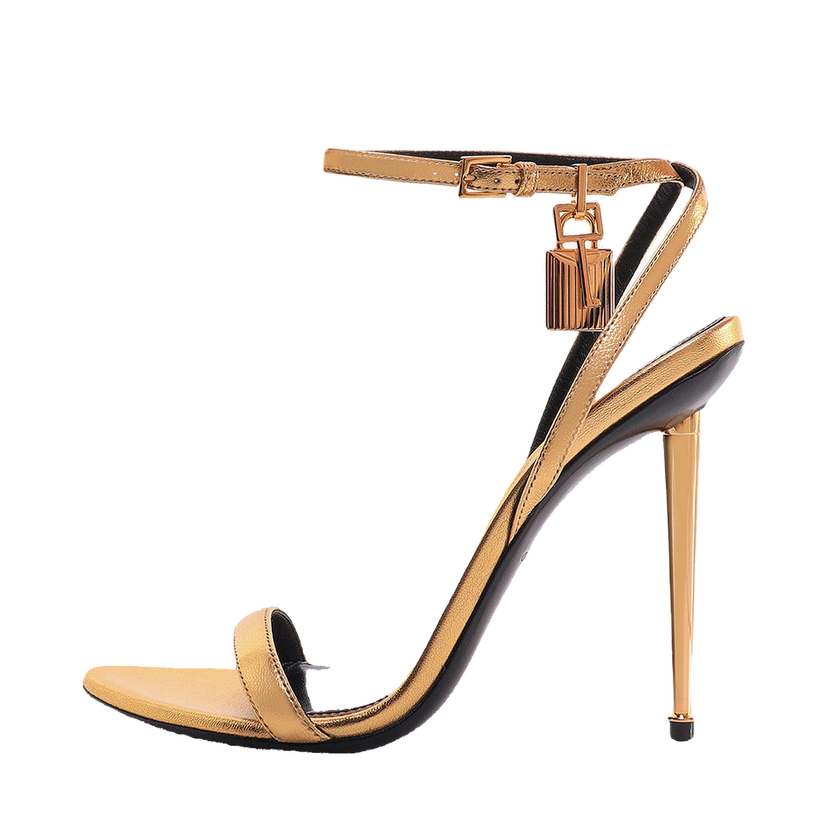 Tennarit ja kengät Tom Ford Metallic Leather Padlock Sandals Metallinen | W2272LSP014G1Y004