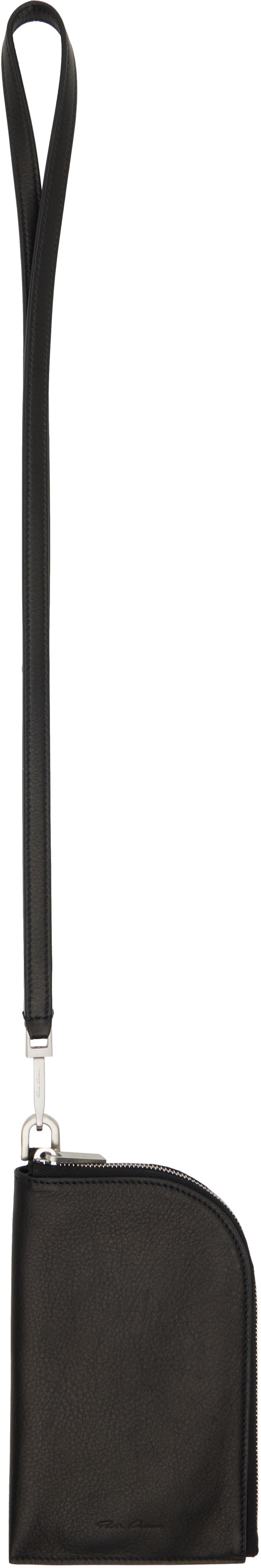 Lompakko Rick Owens Rick Owens Concordians Neck Wallet Musta | RA02E0711 LCN