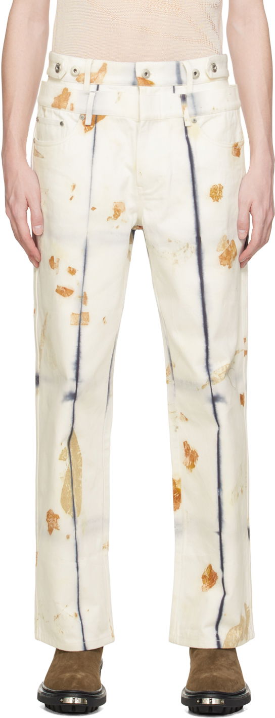 Jeans Feng Chen Wang Feng Chen Wang Plant-Dyed Jeans Valkoinen | FUS17TR20