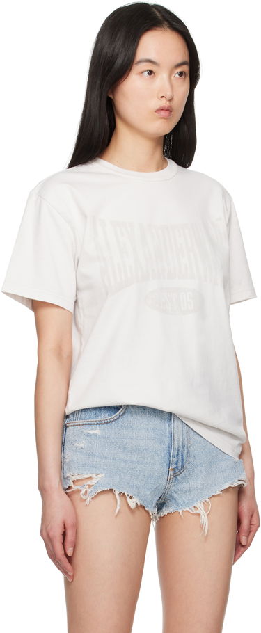 T-paita Alexander Wang Alexander Wang.t Distressed Logo T-Shirt Harmaa | 4CC2251542, 4