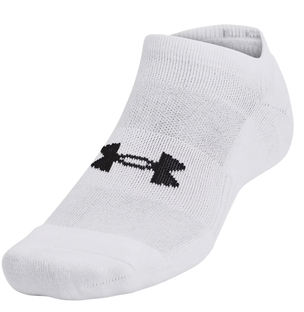 Sukat Under Armour UA TC No Show Socks - 3 Pack Valkoinen | 1386313-100, 1