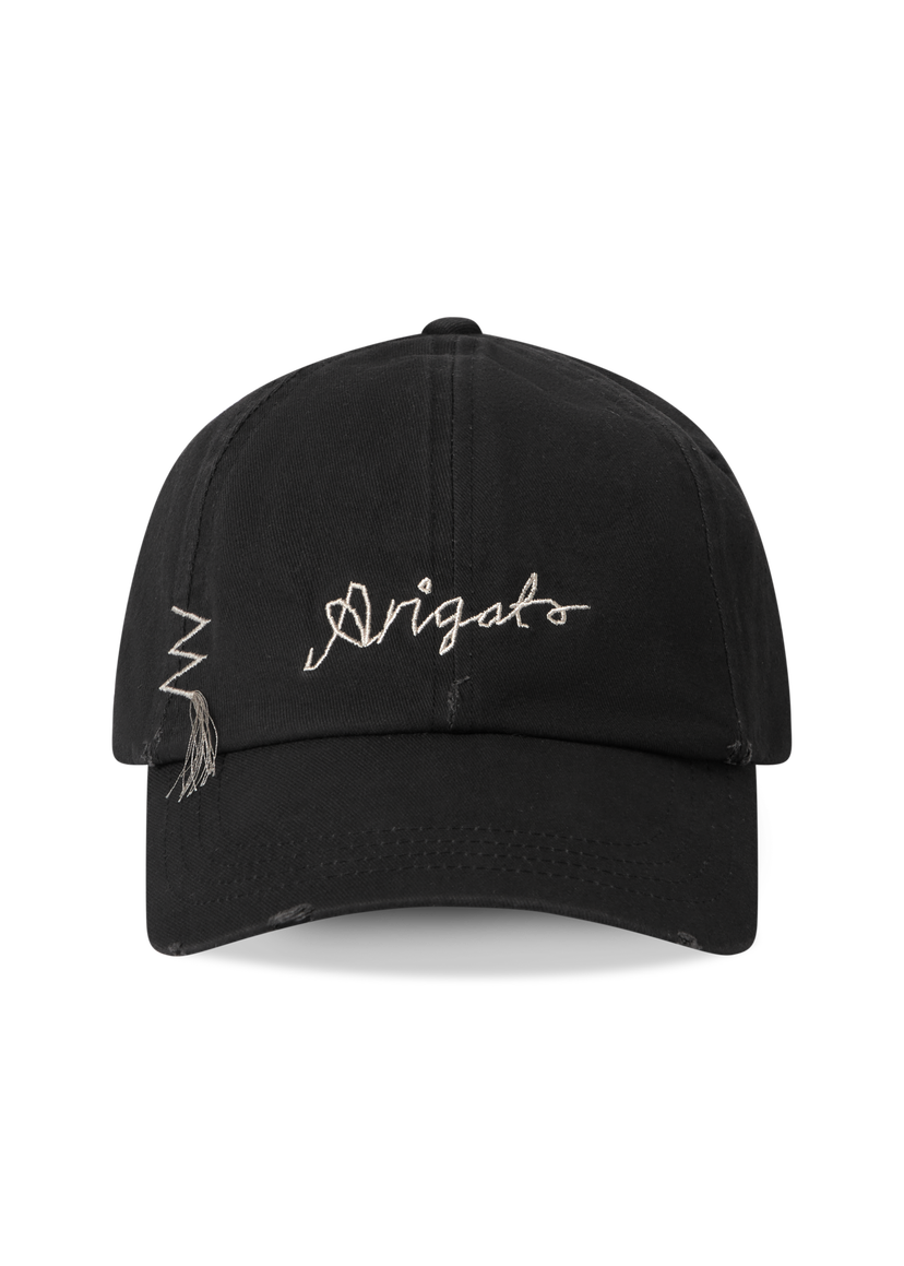 Korkki AXEL ARIGATO Distressed Baseball Cap Musta | X3077003