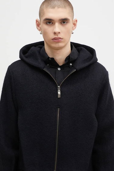 Huppari ADER ERROR Oversize Wool Blend Cropped Hoodie Musta | BN01FWJK1301BK, 3