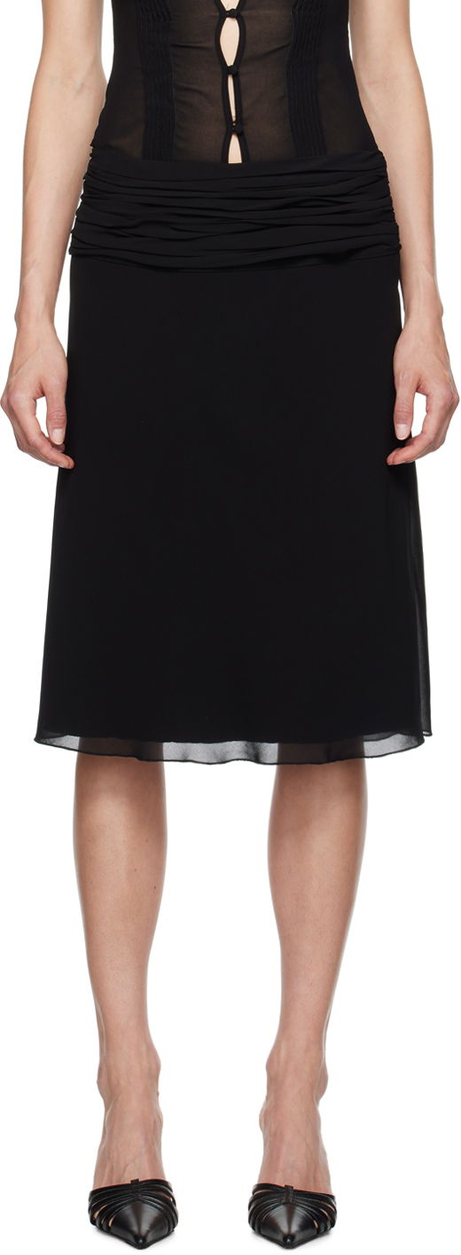 Hame GUIZIO Guizio Eda Midi Skirt Musta | P24314W101
