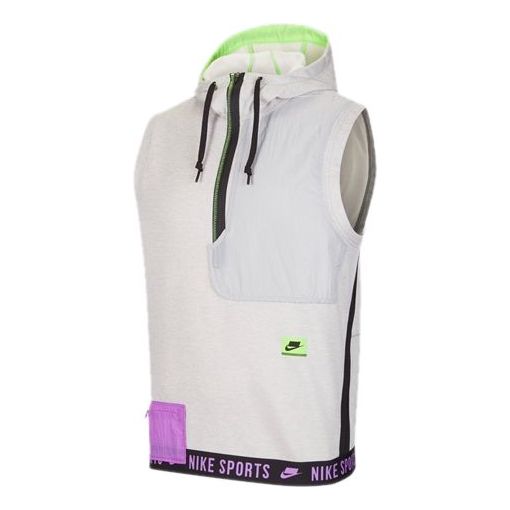 Liivi Nike Therma Sports Sleeveless Hoodie Harmaa | CV7742-050