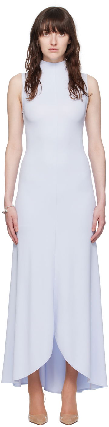 Mekko Courrèges Mock Neck Maxi Dress Sininen | 224JRO425JS0066