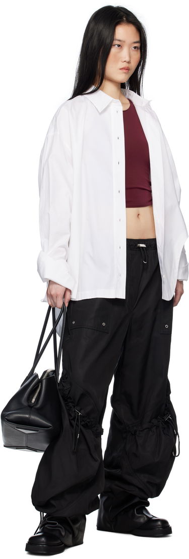Cargo housut The Attico Attico Parachute Cargo Drawstring Trousers Musta | 250WCP00255 PLL001AA, 3