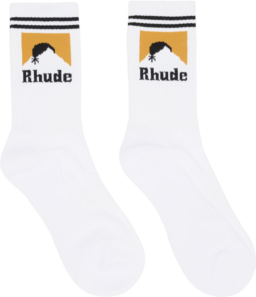 Sukat Rhude Rhude Moonlight Socks Valkoinen | RHPF25SO05750