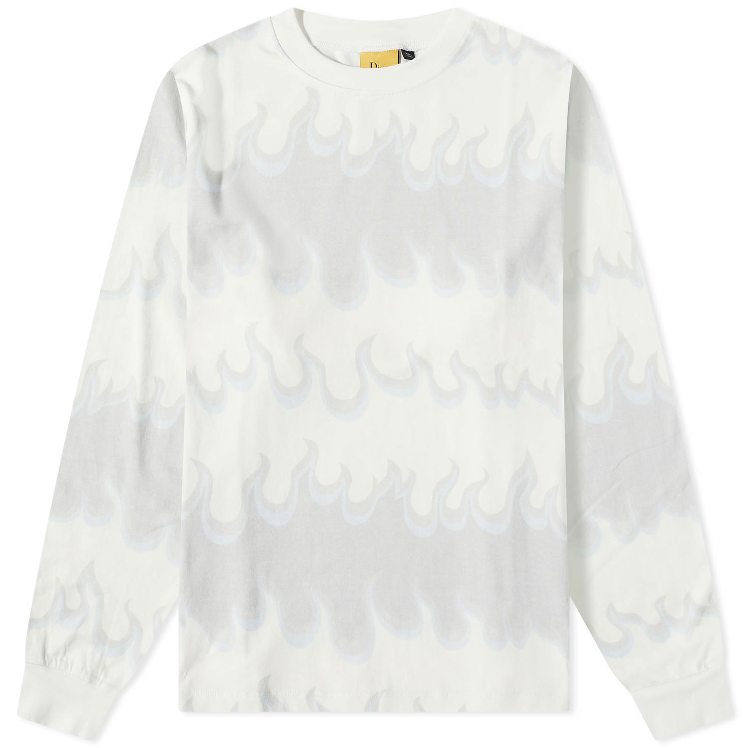 T-paita Dime Space Flame LS Shirt White Valkoinen | DIMESU236WHT, 0