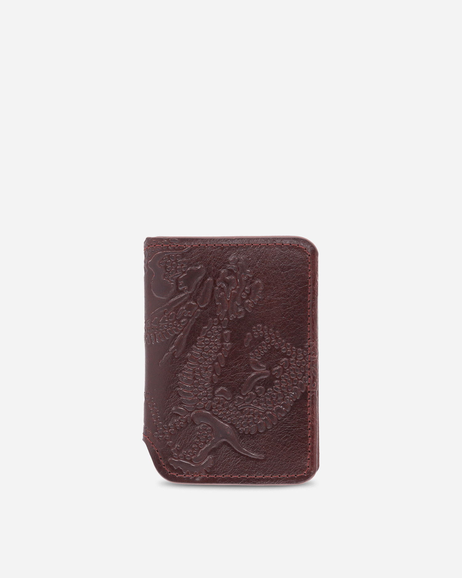 Lompakko OUR LEGACY Dragon Embossed Card Case Deep Abyss Ruskea | A4258CD 001, 1