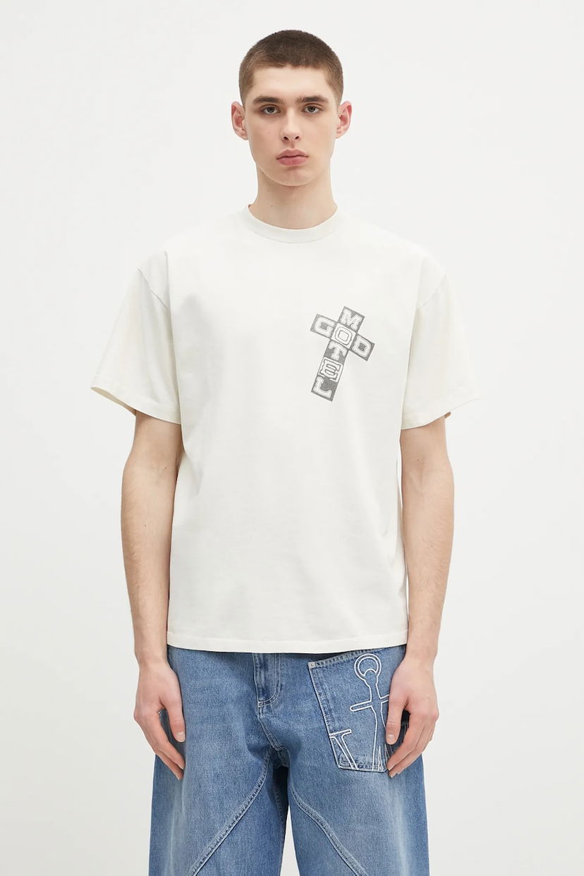 T-paita Aries Aries Faded God Town Graphic T-Shirt Valkoinen | AR6003803