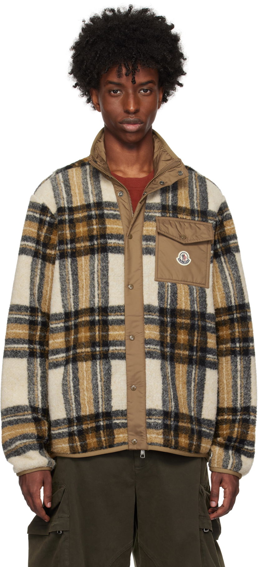 Takki Moncler Moncler Plaid Fleece Jacket Monivärinen | J20918G0005589AQU