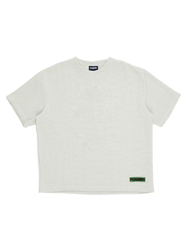 T-paita Pleasures Impact Mesh Shirt Valkoinen | P23SU005-IVORY