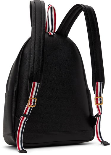 Reppu Thom Browne Thom Browne Pebble Grain RWB Stripe Backpack Musta | UAG233A-00198, 2