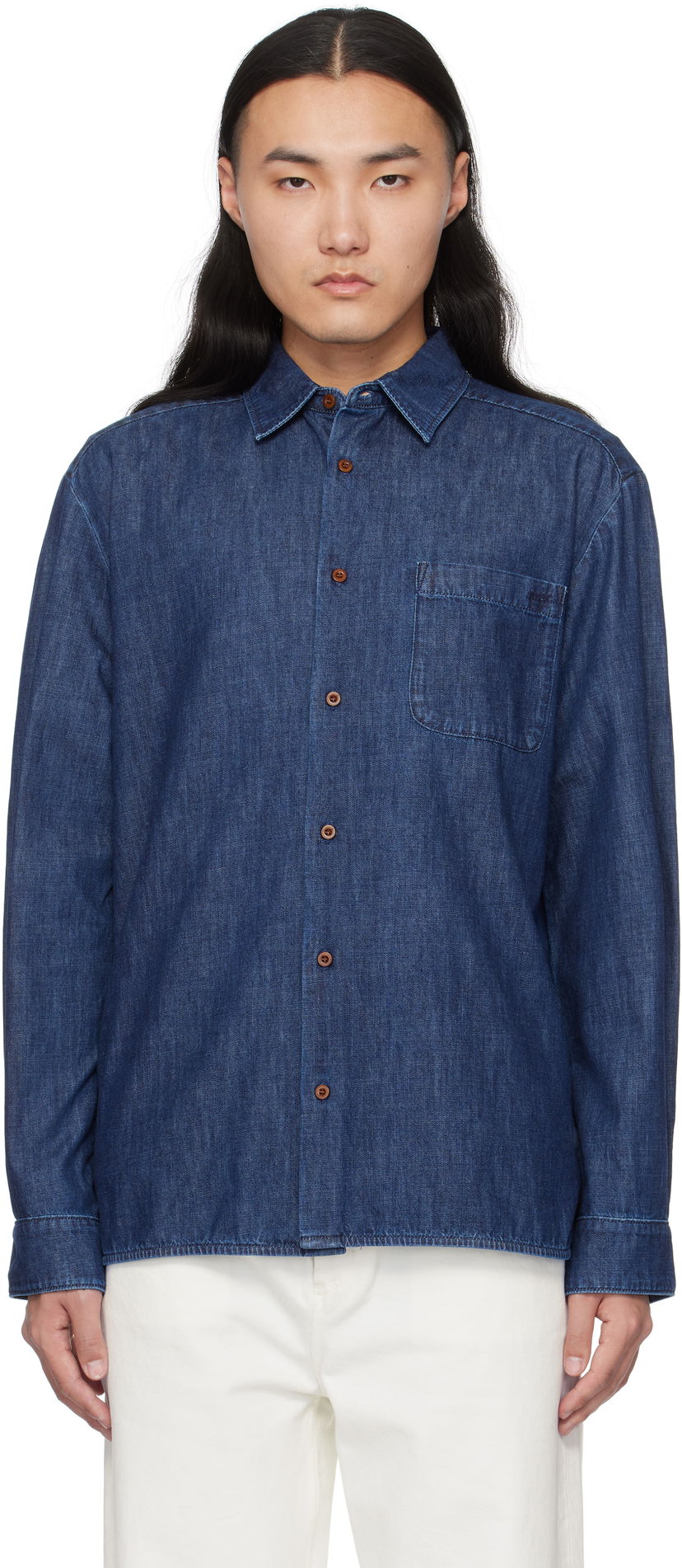 Paita A.P.C. Denim Shirt Sininen | COGXF-H12553