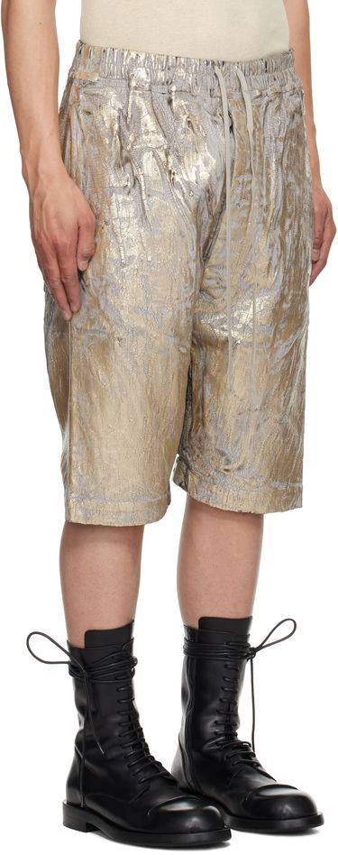 Shortsit Rick Owens Rick Owens DRKSHDW Hollywood Drawstring Pods Shorts Metallinen | DU01E3380 SGMC, 1