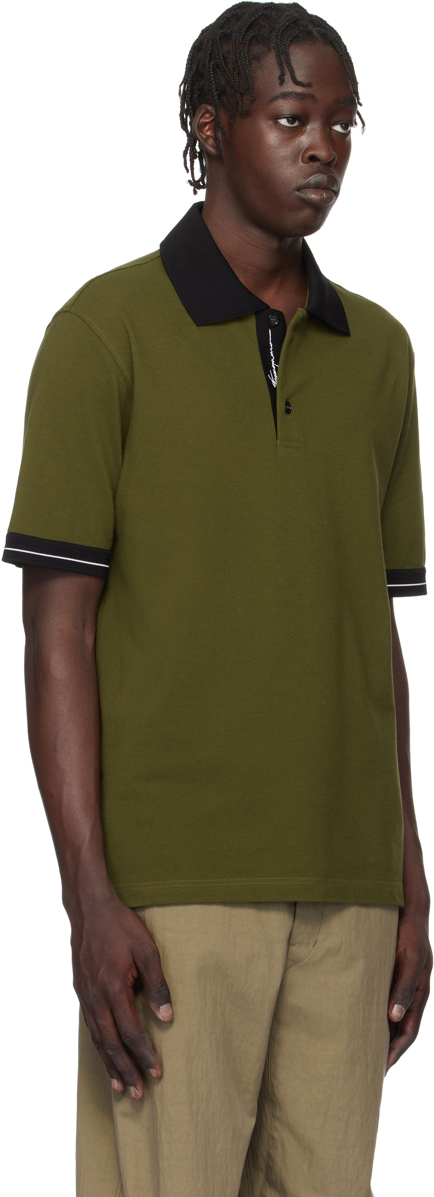 Poolopaita FERRAGAMO Salvatore Ferragamo Color Block Polo Vihreä | 781016, 1