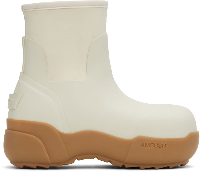 Vaatteet Ambush AMBUSH Rubber Boots Valkoinen | BWIE003F24MAT0010101