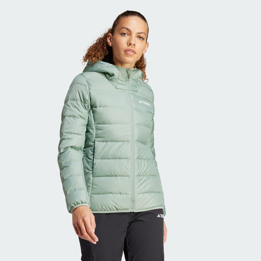 Takki adidas Performance Terrex Multi Light Down Hooded Jacket Vihreä | IP3543, 0