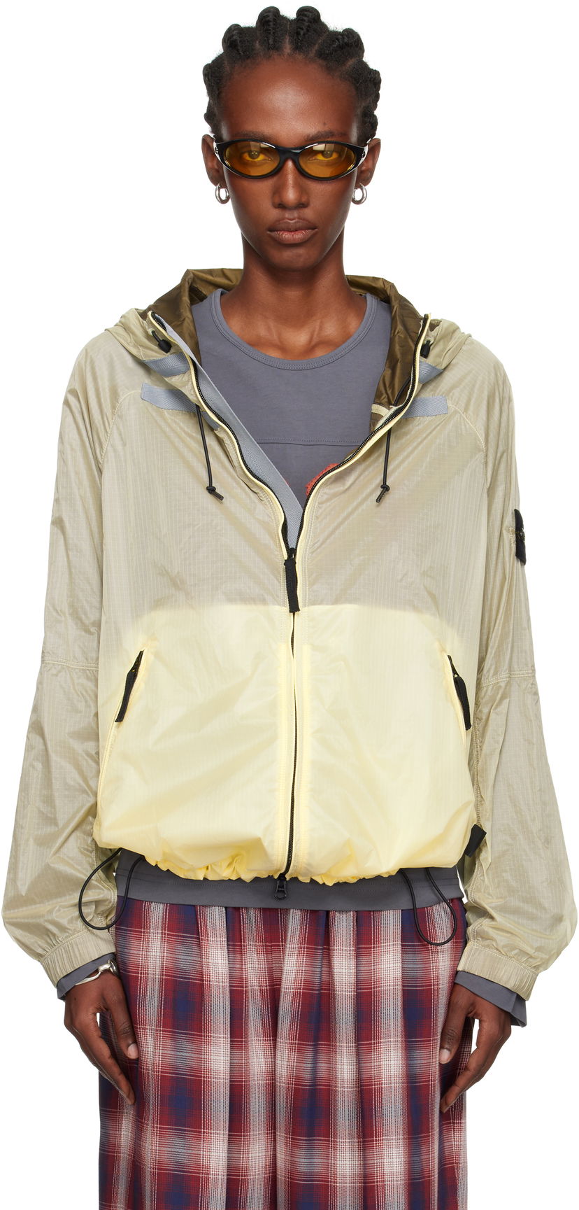 Takki Stone Island Stone Island Ripstop Light HT Nylon Jacket Keltainen | K2S15 Q100008 S0163
