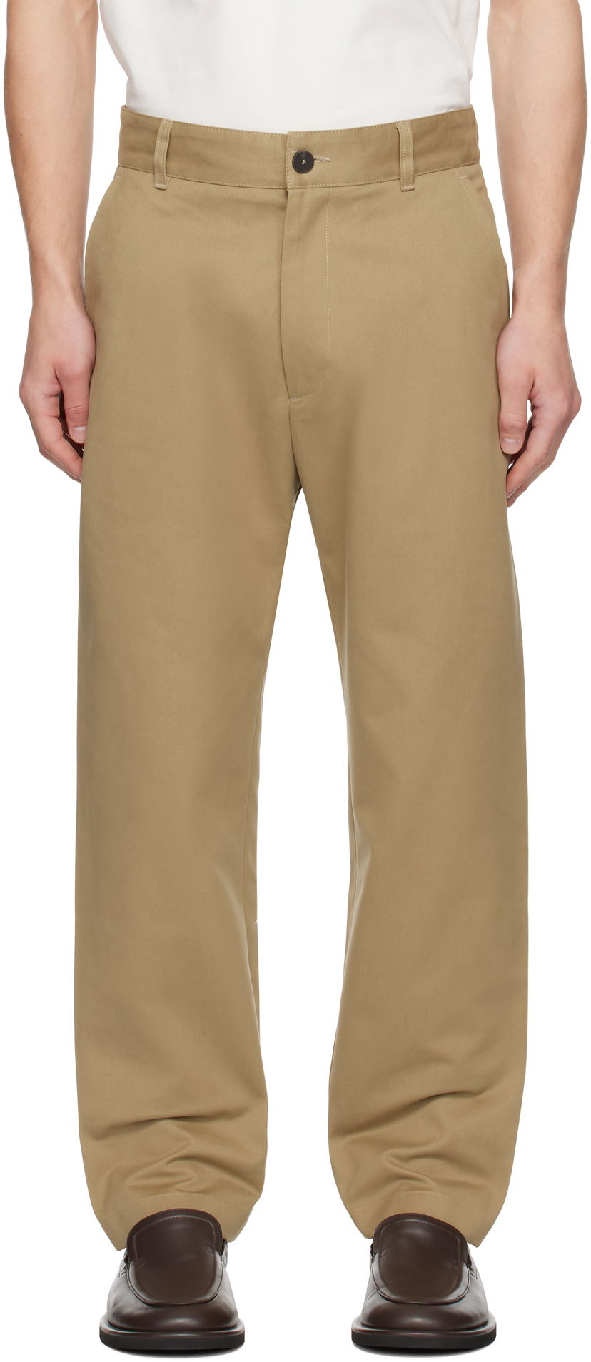 Housut Studio Nicholson Studio Nicholson Bill Trousers Beige | BILL SNM - 1337