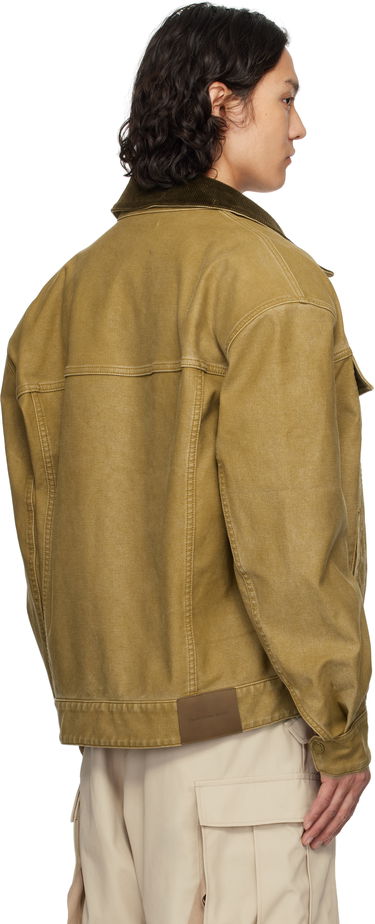 Takki Feng Chen Wang Feng Chen Wang Washed Canvas Workwear Jacket Keltainen | FUS19JK11, 2
