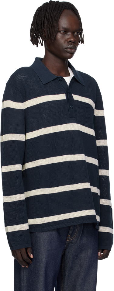 Poolopaita CALVIN KLEIN Calvin Klein Long Sleeve Striped Polo Tummansininen | 81B388G, 1