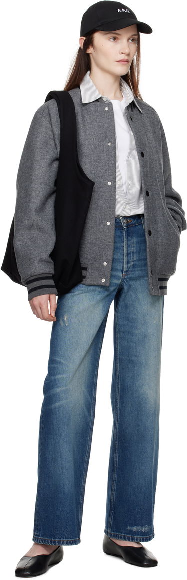 Bomber-takki A.P.C. Wool Bomber Jacket Harmaa | WVBEB-M02974, 4