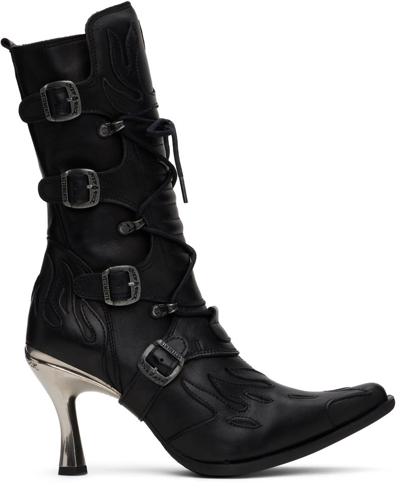 Tennarit ja kengät VETEMENTS Vetements New Rock Edition Rockstar Boots Musta | WA66BO120B